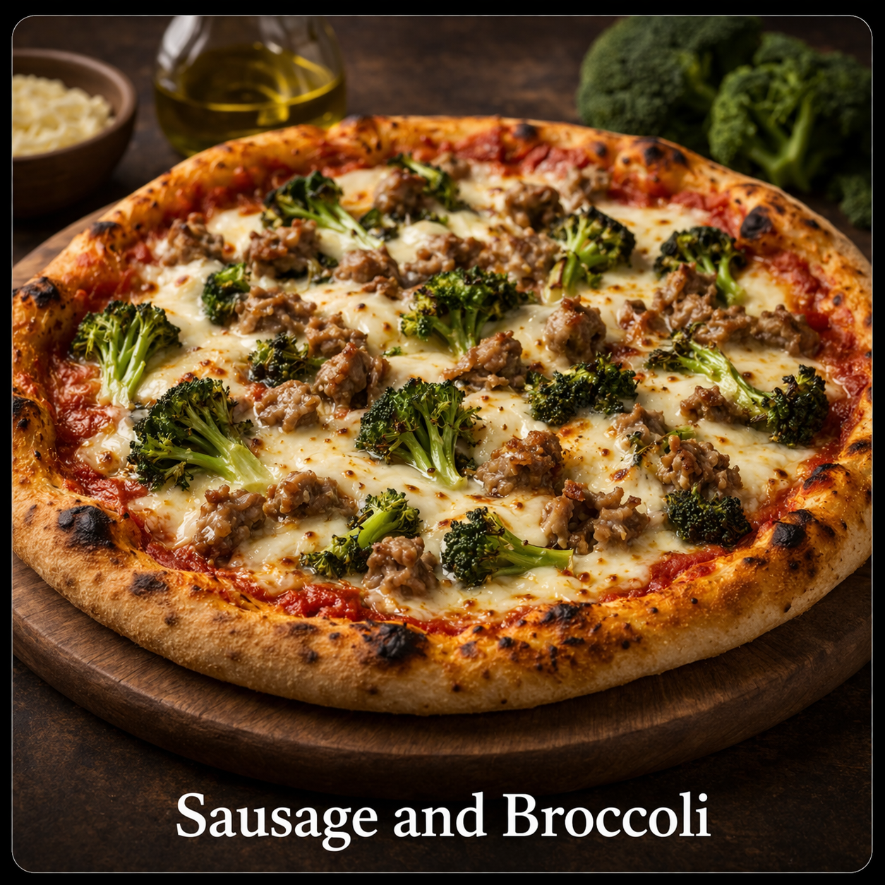 Pizza Salsiccia e Broccoli